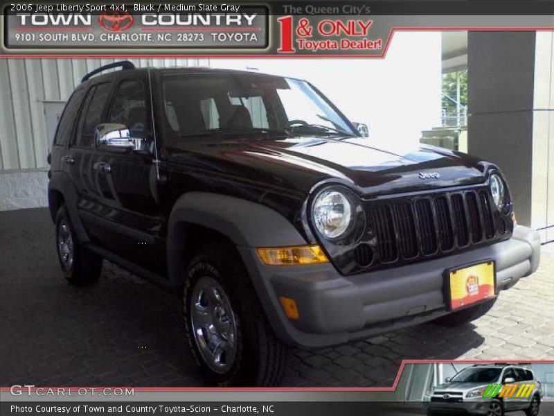Black / Medium Slate Gray 2006 Jeep Liberty Sport 4x4
