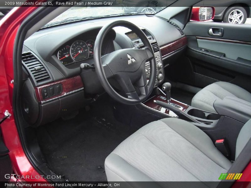 Rave Red Pearl / Medium Gray 2009 Mitsubishi Galant ES