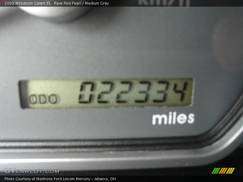 Rave Red Pearl / Medium Gray 2009 Mitsubishi Galant ES