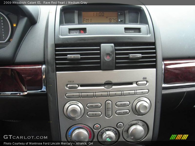 Rave Red Pearl / Medium Gray 2009 Mitsubishi Galant ES