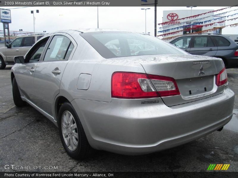 Quick Silver Pearl / Medium Gray 2009 Mitsubishi Galant ES