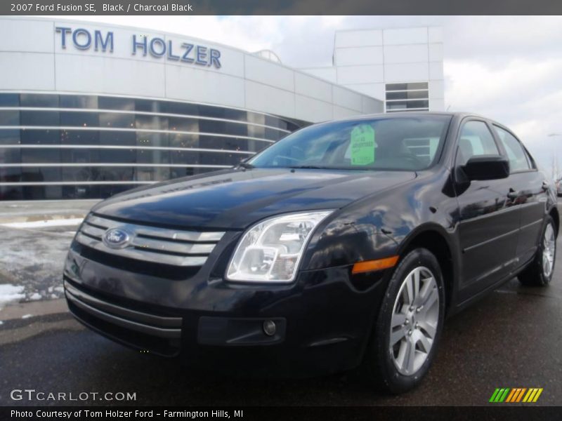 Black / Charcoal Black 2007 Ford Fusion SE