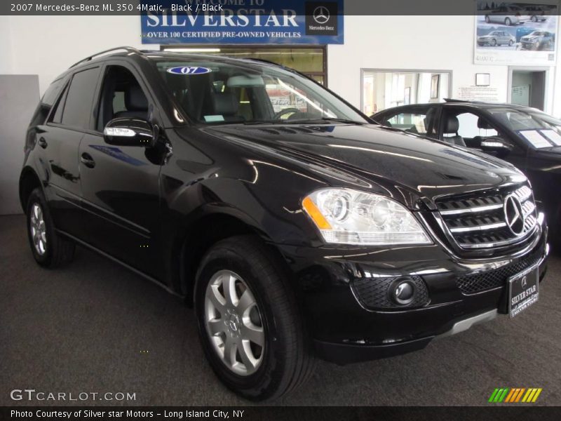 Black / Black 2007 Mercedes-Benz ML 350 4Matic