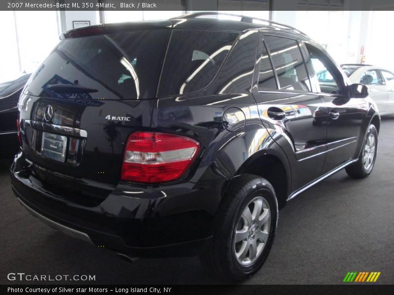 Black / Black 2007 Mercedes-Benz ML 350 4Matic