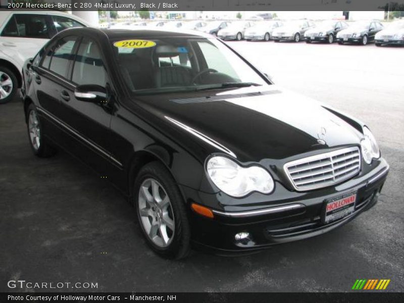 Black / Black 2007 Mercedes-Benz C 280 4Matic Luxury