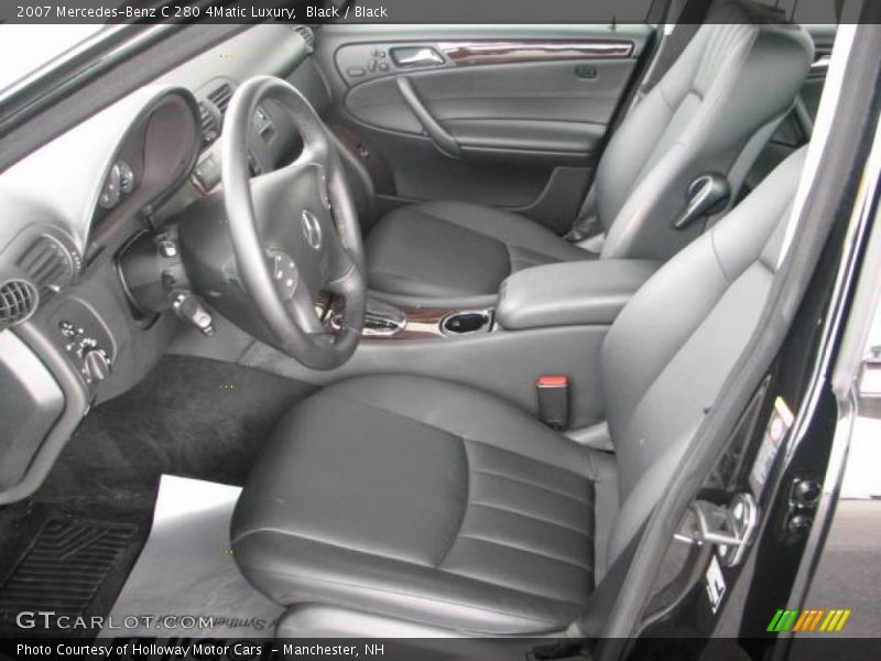 Black / Black 2007 Mercedes-Benz C 280 4Matic Luxury