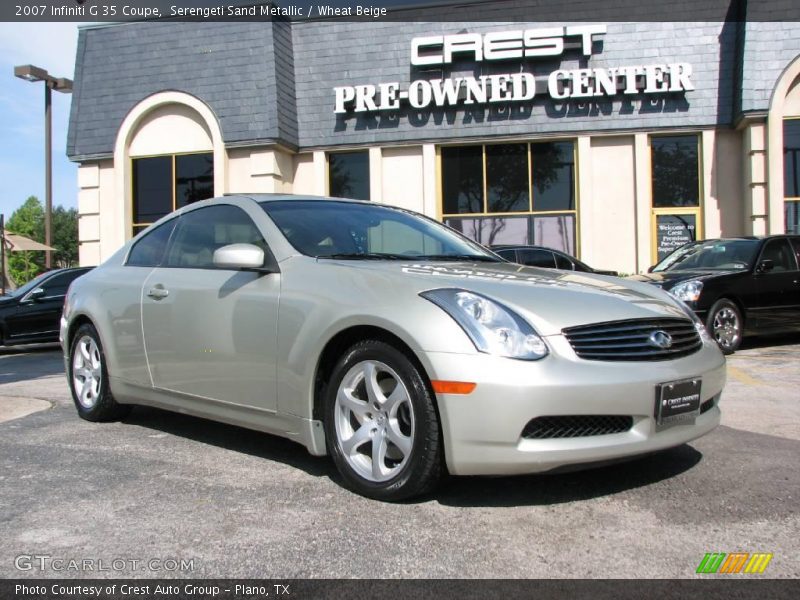 Serengeti Sand Metallic / Wheat Beige 2007 Infiniti G 35 Coupe