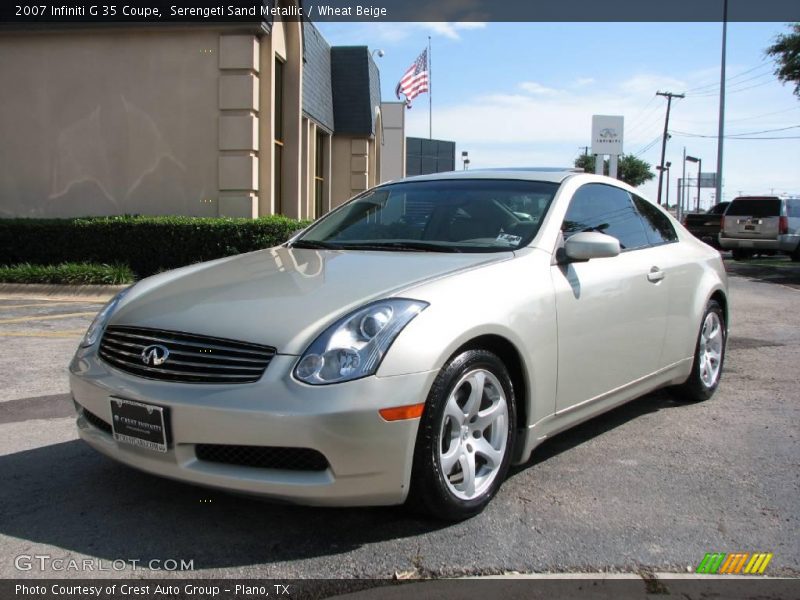Serengeti Sand Metallic / Wheat Beige 2007 Infiniti G 35 Coupe