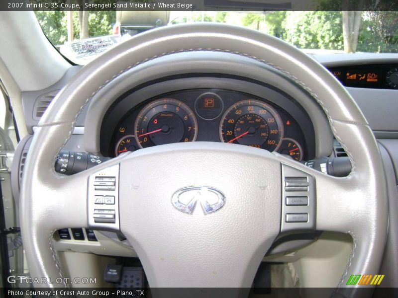 Serengeti Sand Metallic / Wheat Beige 2007 Infiniti G 35 Coupe
