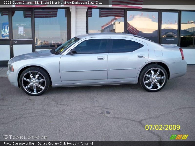 Bright Silver Metallic / Dark/Light Slate Gray 2008 Dodge Charger SE