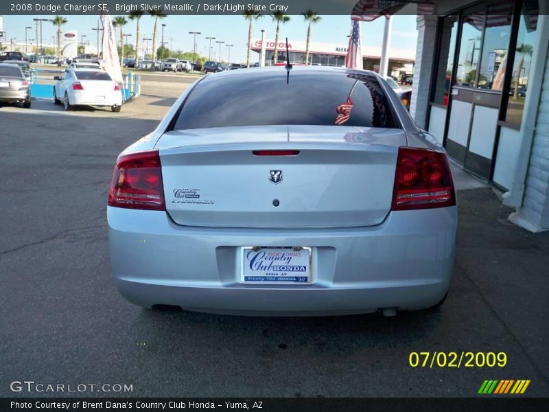 Bright Silver Metallic / Dark/Light Slate Gray 2008 Dodge Charger SE