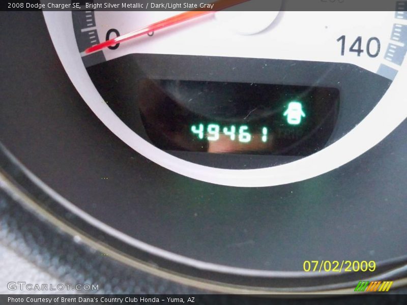 Bright Silver Metallic / Dark/Light Slate Gray 2008 Dodge Charger SE