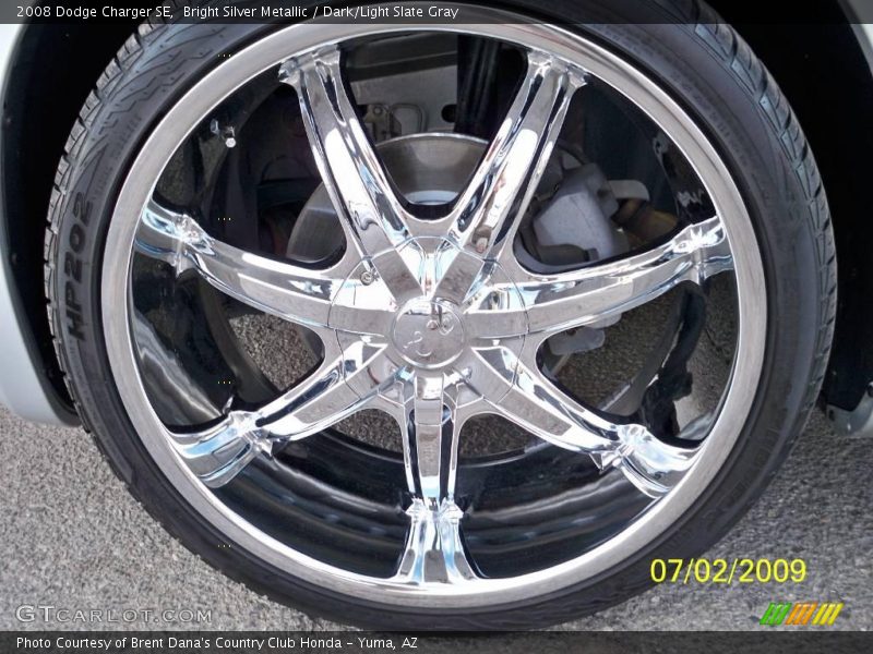 Bright Silver Metallic / Dark/Light Slate Gray 2008 Dodge Charger SE