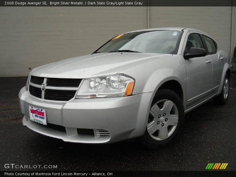 Bright Silver Metallic / Dark Slate Gray/Light Slate Gray 2008 Dodge Avenger SE
