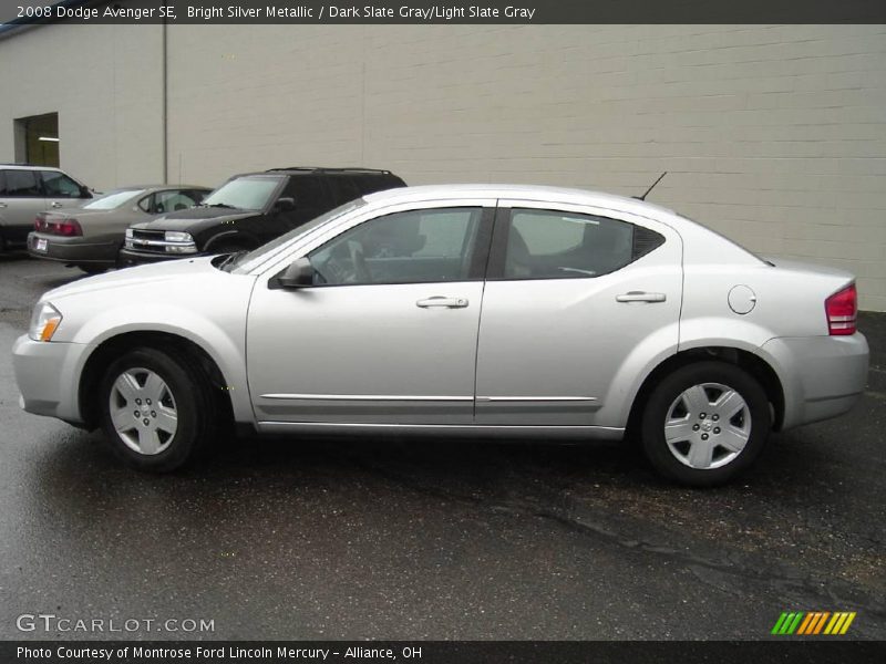 Bright Silver Metallic / Dark Slate Gray/Light Slate Gray 2008 Dodge Avenger SE