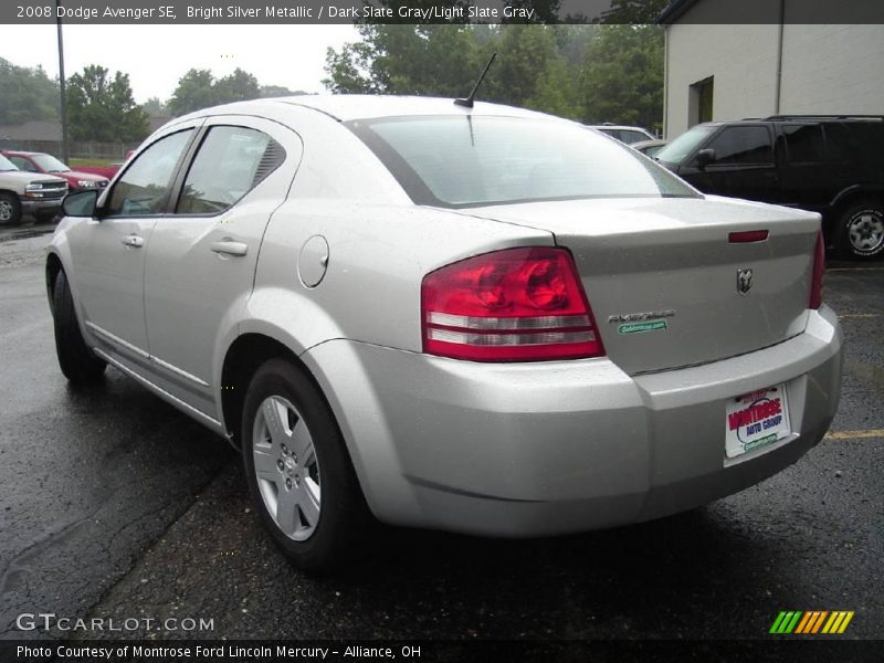 Bright Silver Metallic / Dark Slate Gray/Light Slate Gray 2008 Dodge Avenger SE