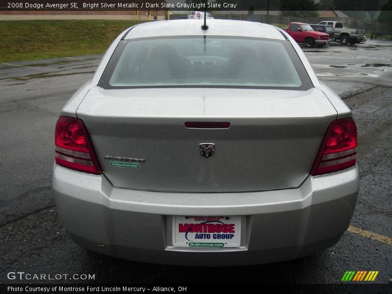 Bright Silver Metallic / Dark Slate Gray/Light Slate Gray 2008 Dodge Avenger SE