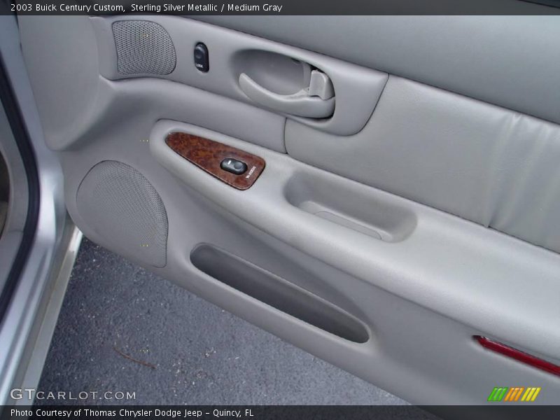 Sterling Silver Metallic / Medium Gray 2003 Buick Century Custom