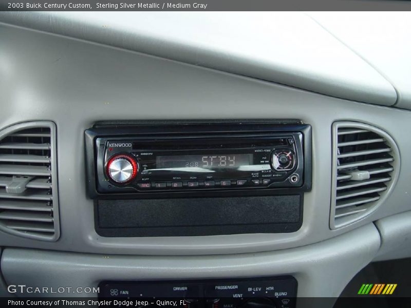 Sterling Silver Metallic / Medium Gray 2003 Buick Century Custom