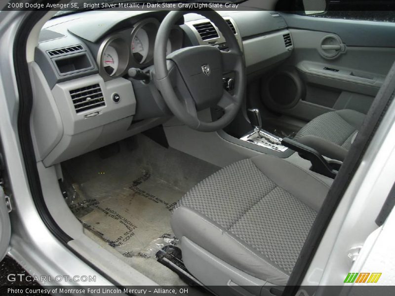 Bright Silver Metallic / Dark Slate Gray/Light Slate Gray 2008 Dodge Avenger SE