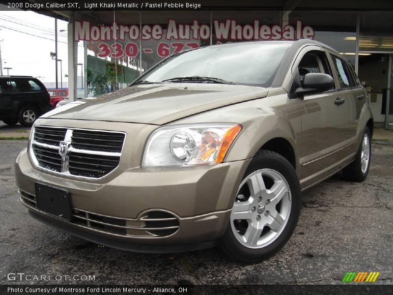 Light Khaki Metallic / Pastel Pebble Beige 2008 Dodge Caliber SXT