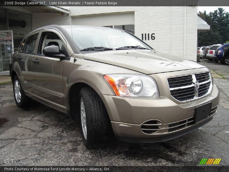 Light Khaki Metallic / Pastel Pebble Beige 2008 Dodge Caliber SXT
