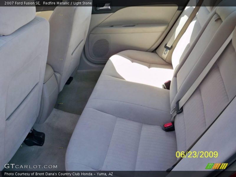 Redfire Metallic / Light Stone 2007 Ford Fusion SE
