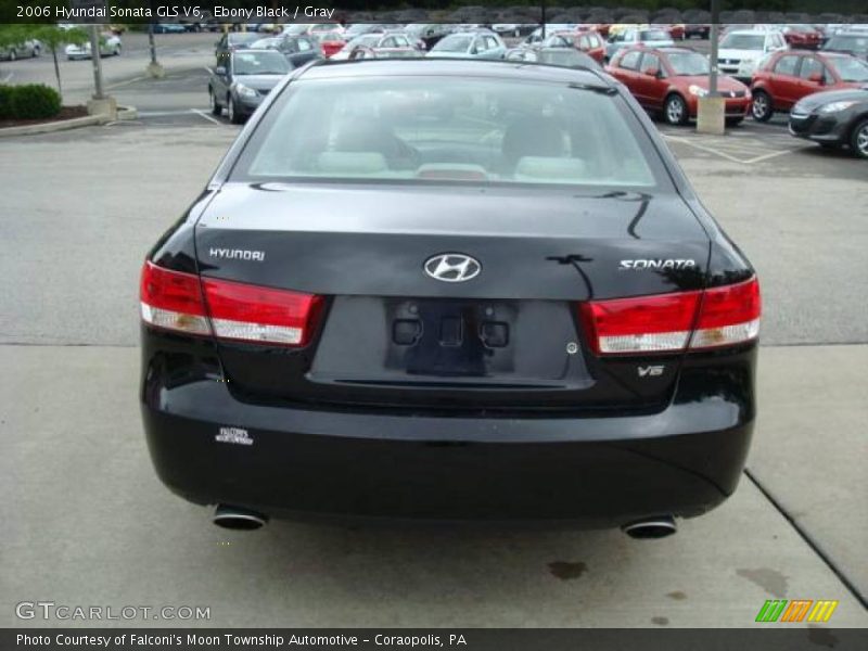 Ebony Black / Gray 2006 Hyundai Sonata GLS V6