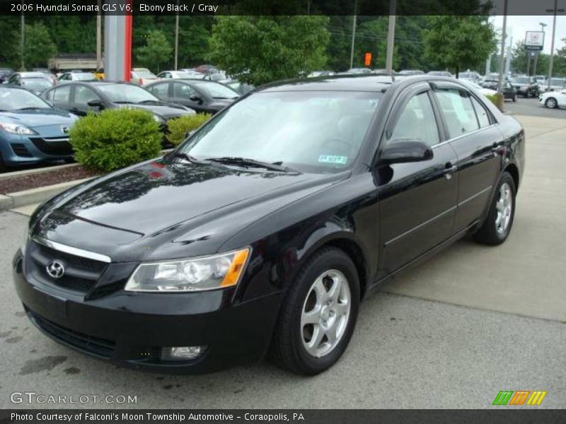 Ebony Black / Gray 2006 Hyundai Sonata GLS V6