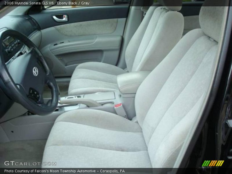 Ebony Black / Gray 2006 Hyundai Sonata GLS V6