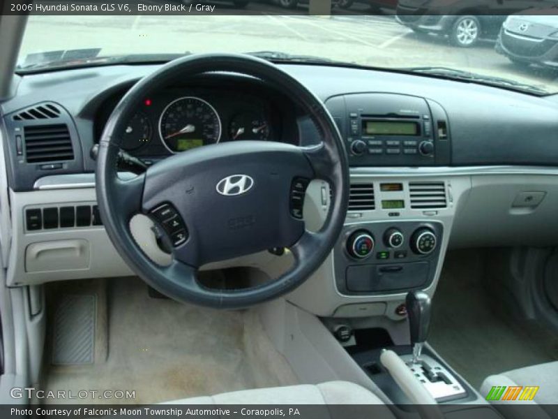 Ebony Black / Gray 2006 Hyundai Sonata GLS V6