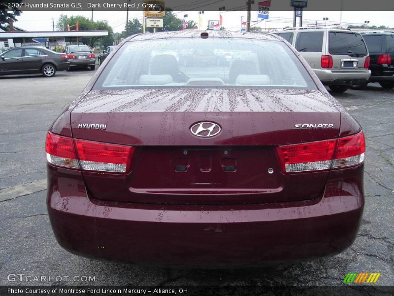 Dark Cherry Red / Gray 2007 Hyundai Sonata GLS