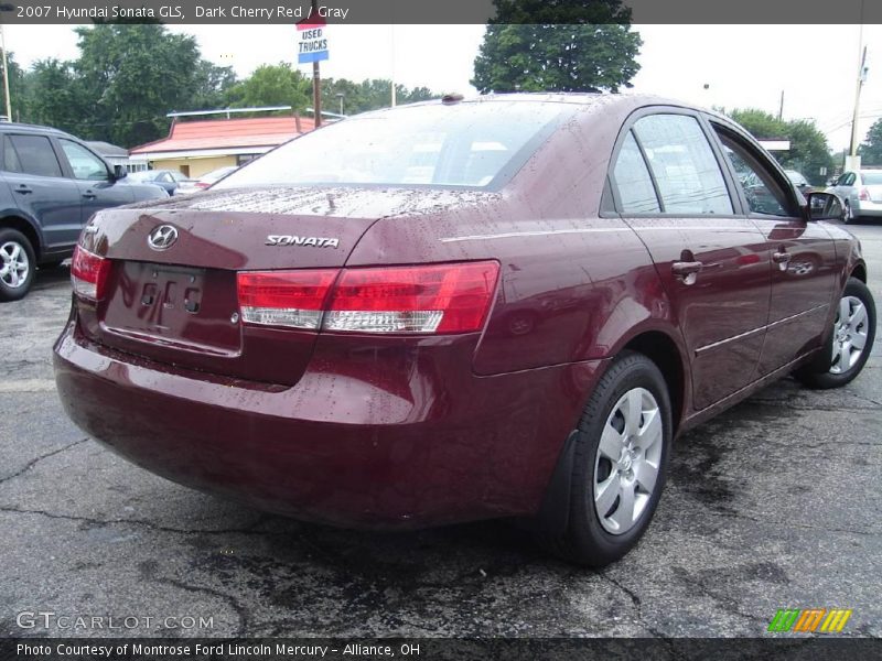 Dark Cherry Red / Gray 2007 Hyundai Sonata GLS