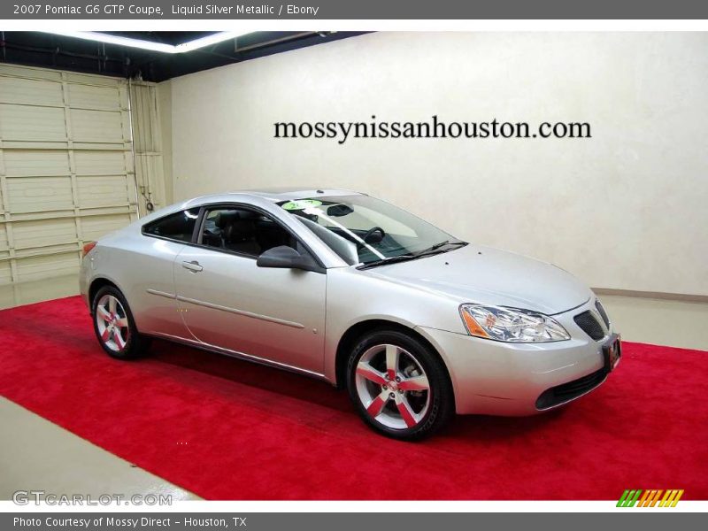 Liquid Silver Metallic / Ebony 2007 Pontiac G6 GTP Coupe