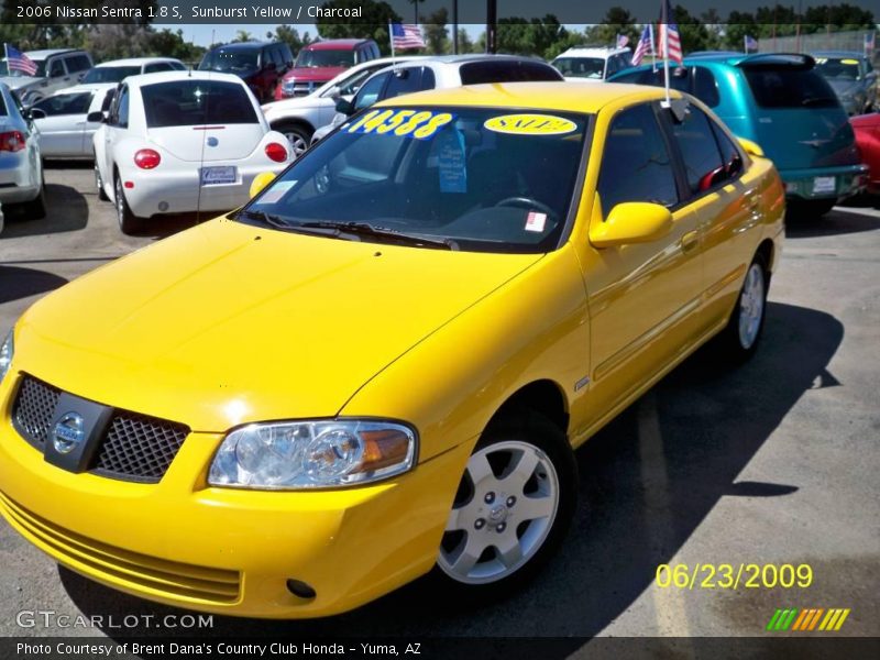 Sunburst Yellow / Charcoal 2006 Nissan Sentra 1.8 S