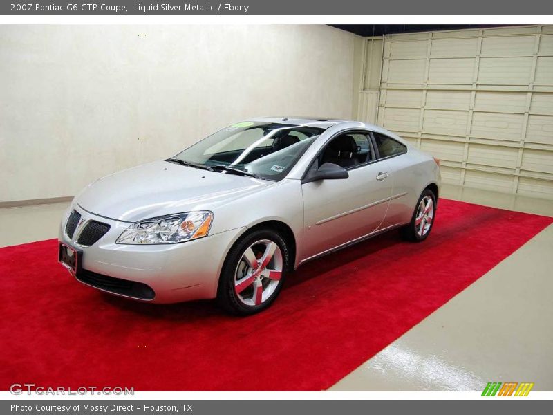 Liquid Silver Metallic / Ebony 2007 Pontiac G6 GTP Coupe