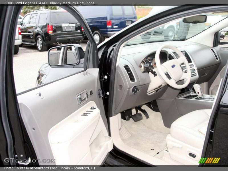 Black / Medium Light Stone 2008 Ford Edge SEL AWD