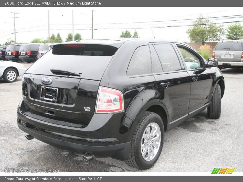 Black / Medium Light Stone 2008 Ford Edge SEL AWD