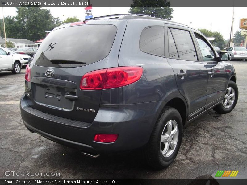 Slate Blue / Beige 2007 Hyundai Santa Fe GLS