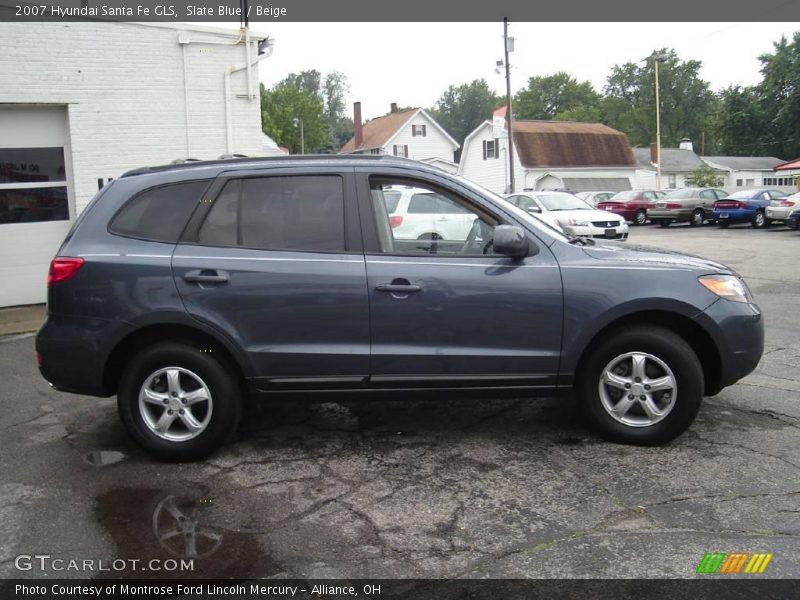 Slate Blue / Beige 2007 Hyundai Santa Fe GLS