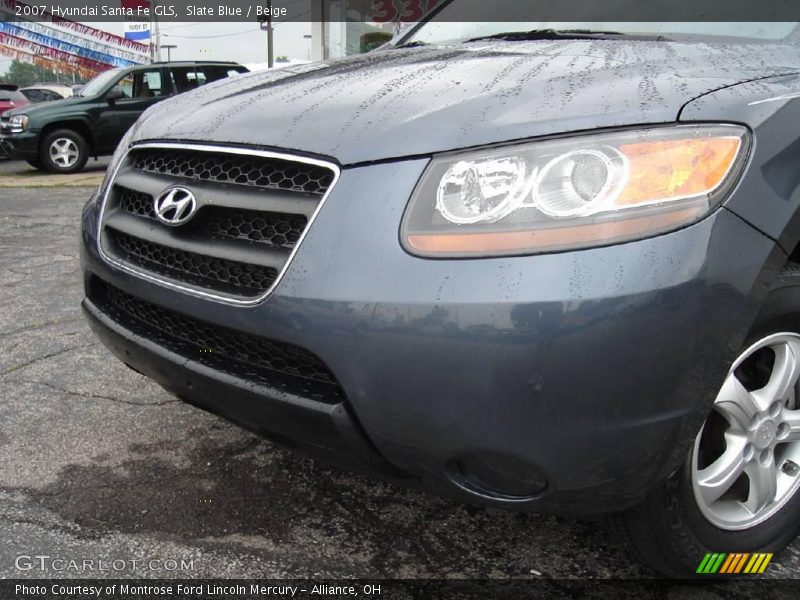 Slate Blue / Beige 2007 Hyundai Santa Fe GLS