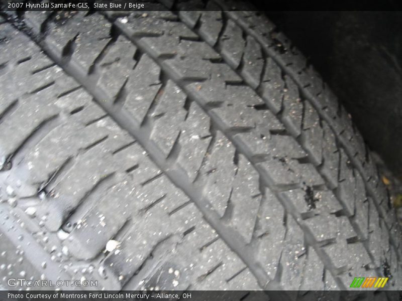 Slate Blue / Beige 2007 Hyundai Santa Fe GLS