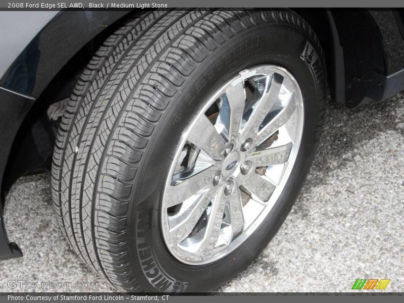 Black / Medium Light Stone 2008 Ford Edge SEL AWD