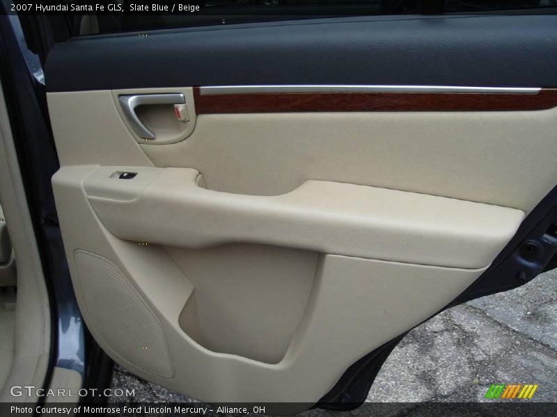 Slate Blue / Beige 2007 Hyundai Santa Fe GLS