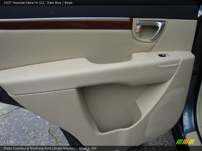 Slate Blue / Beige 2007 Hyundai Santa Fe GLS