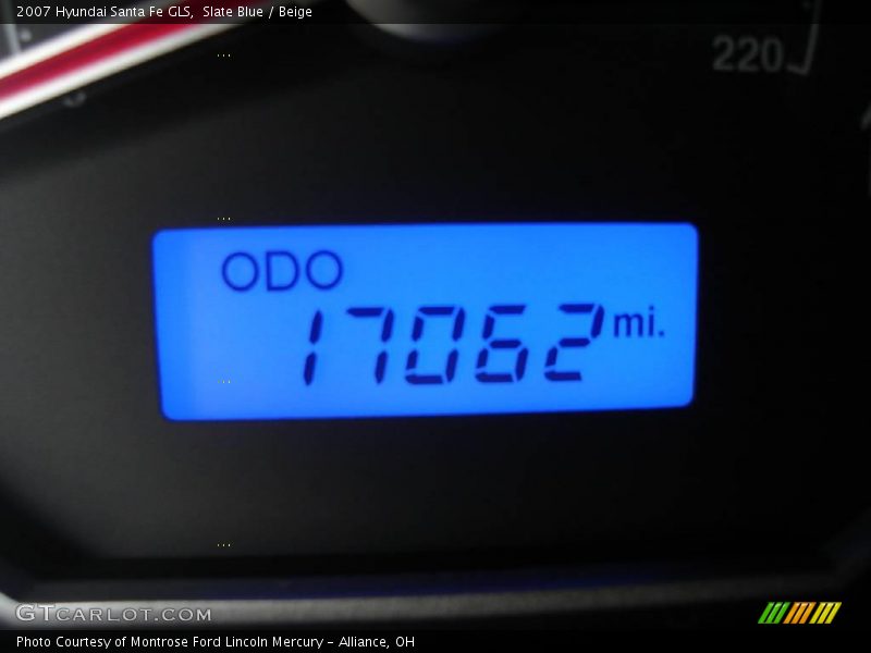Slate Blue / Beige 2007 Hyundai Santa Fe GLS