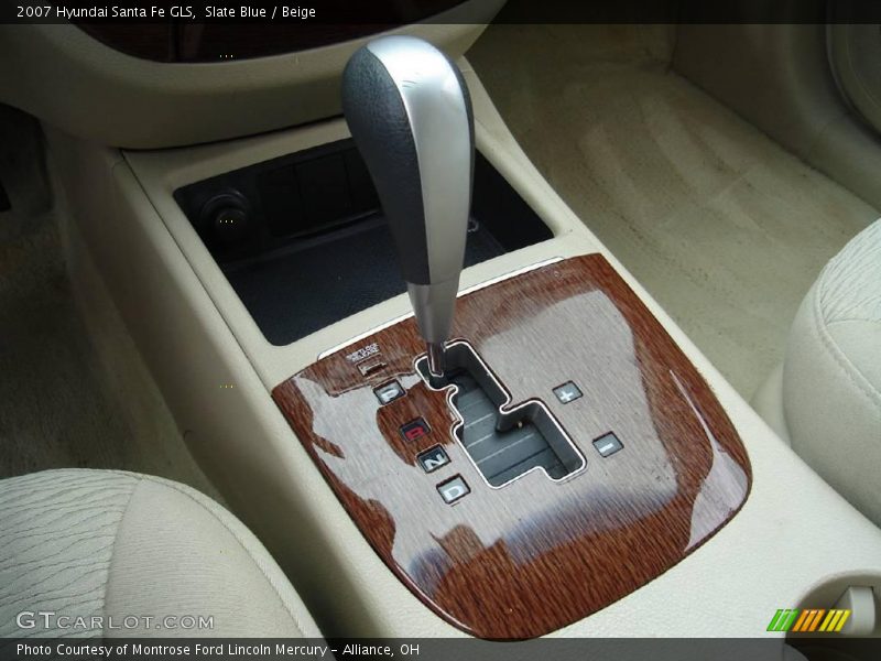 Slate Blue / Beige 2007 Hyundai Santa Fe GLS