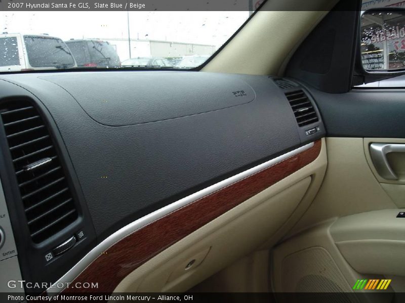 Slate Blue / Beige 2007 Hyundai Santa Fe GLS