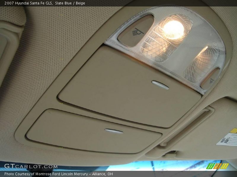 Slate Blue / Beige 2007 Hyundai Santa Fe GLS