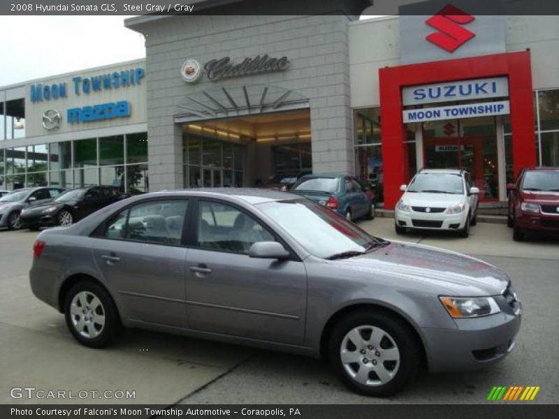 Steel Gray / Gray 2008 Hyundai Sonata GLS